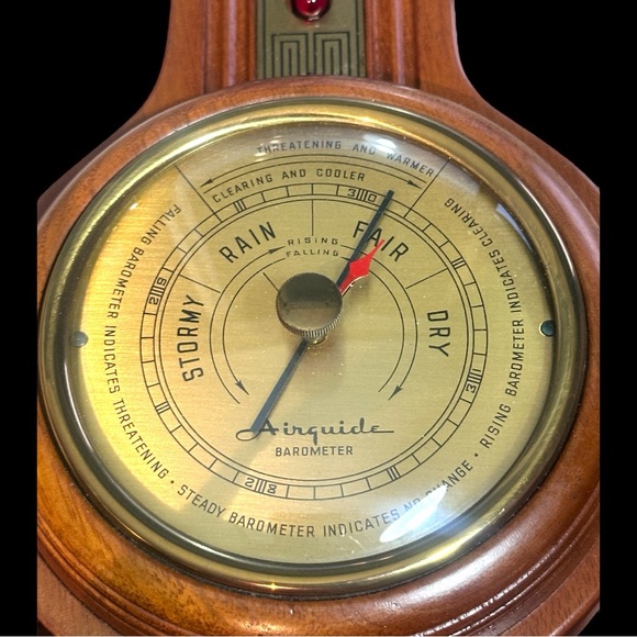 Vintage AIRGUIDE Barometer and Thermometer Weather-station (EUC) - Picture 4 of 11